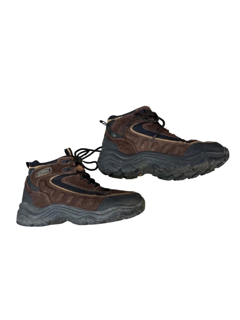 Earth Shoes Border Mens 12 Brown Black Leather Waterproof Hiking Boots 574976 Us - Picture 3 of 14